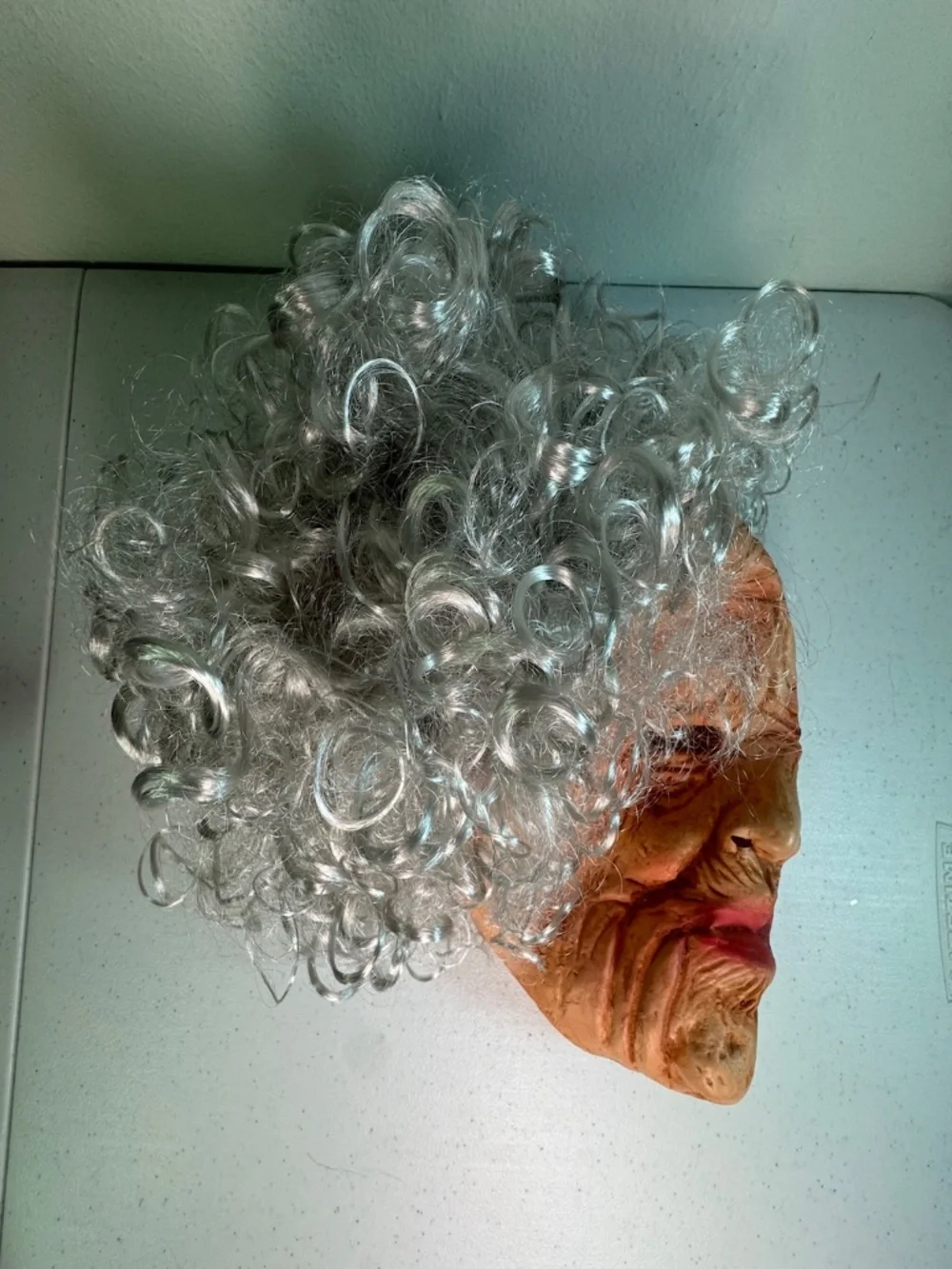Realistic Old Lady Mask Wig Halloween Latex Costume Elderly Grandma Face Mask